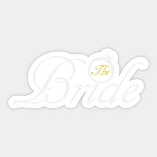 The Bride Wedding Accessories Sticker